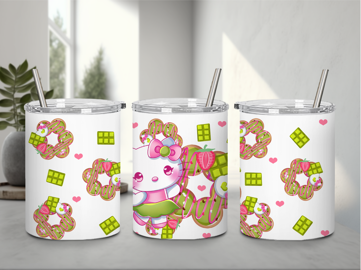 10 oz Mochi Donuts Tumblers
