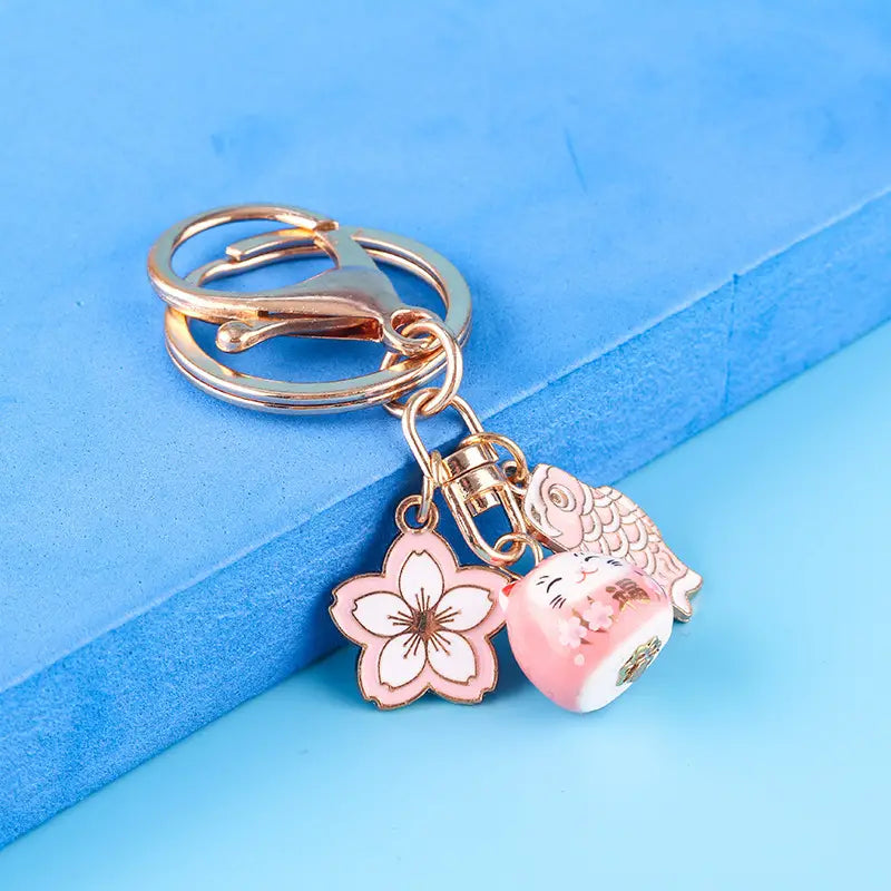 Lucky Cat Keychain
