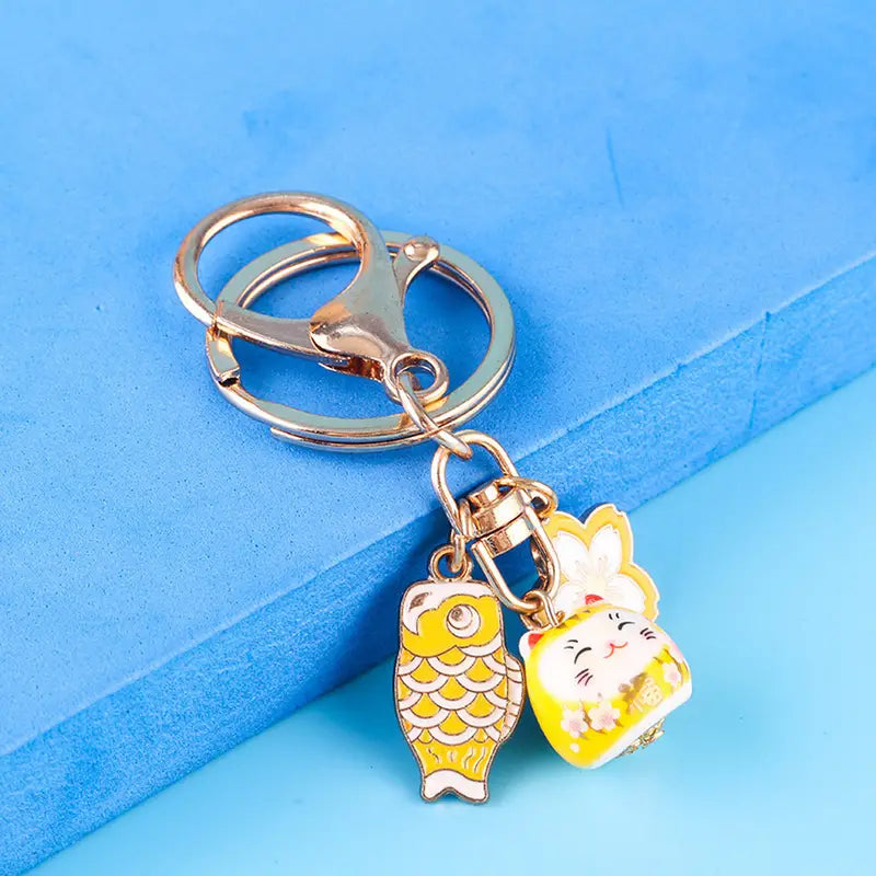 Lucky Cat Keychain