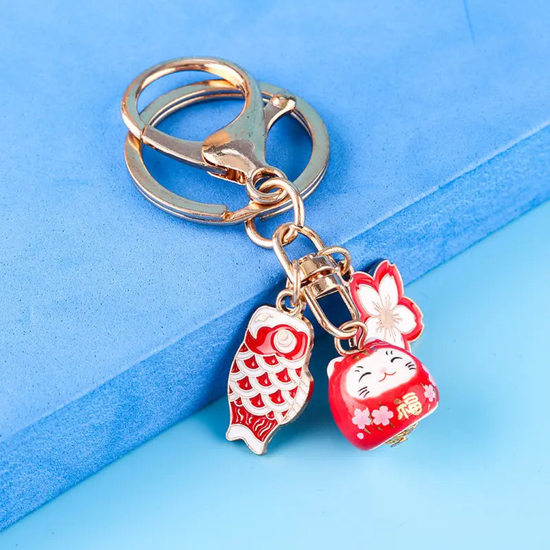 Lucky Cat Keychain