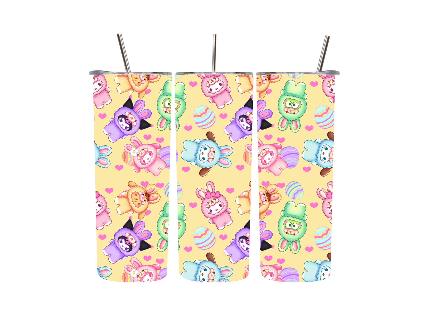 20 oz Kawaii Bunny Plushes Tumblers