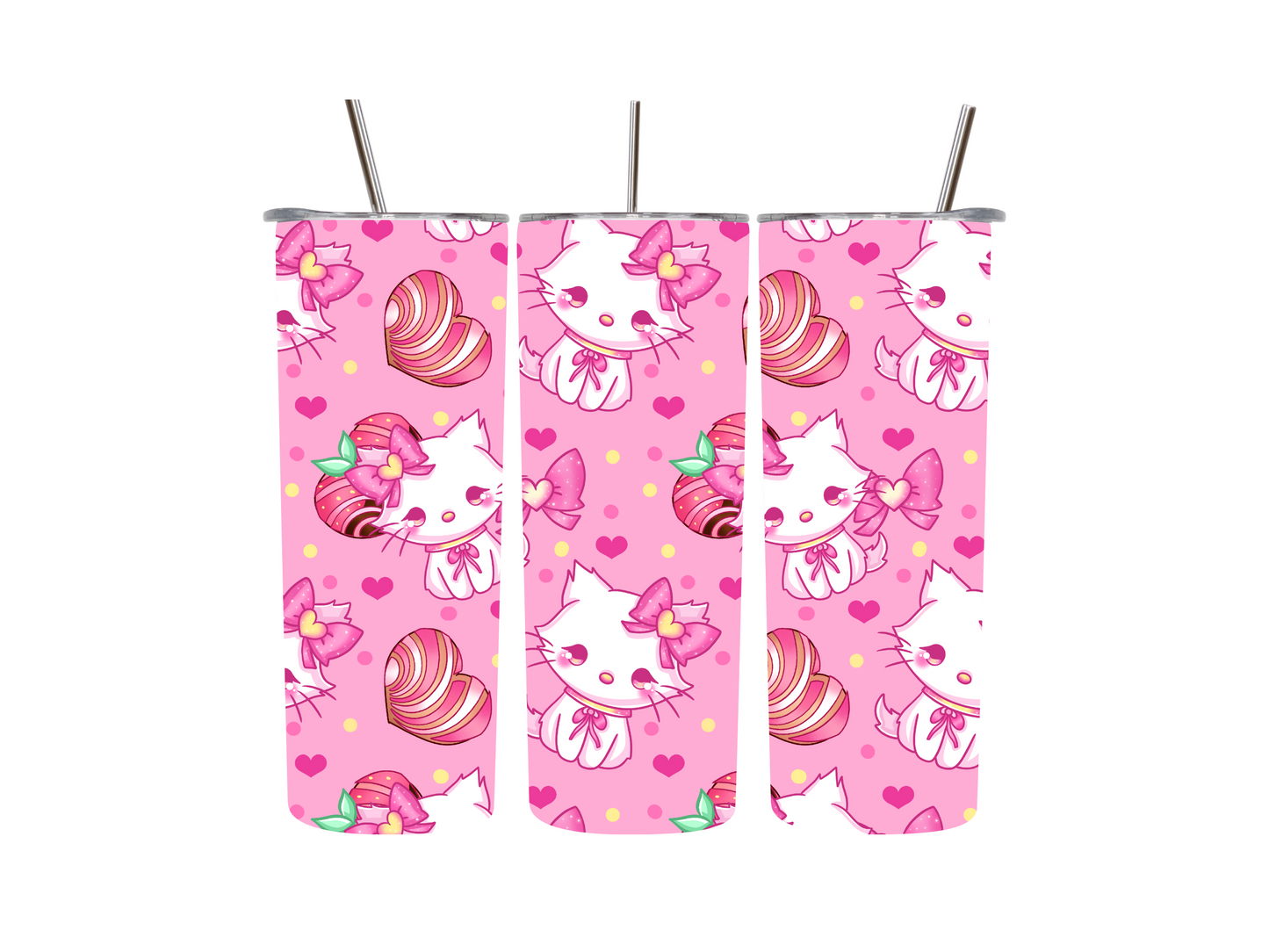 20 oz Kawaii Kitty Conchas Tumblers