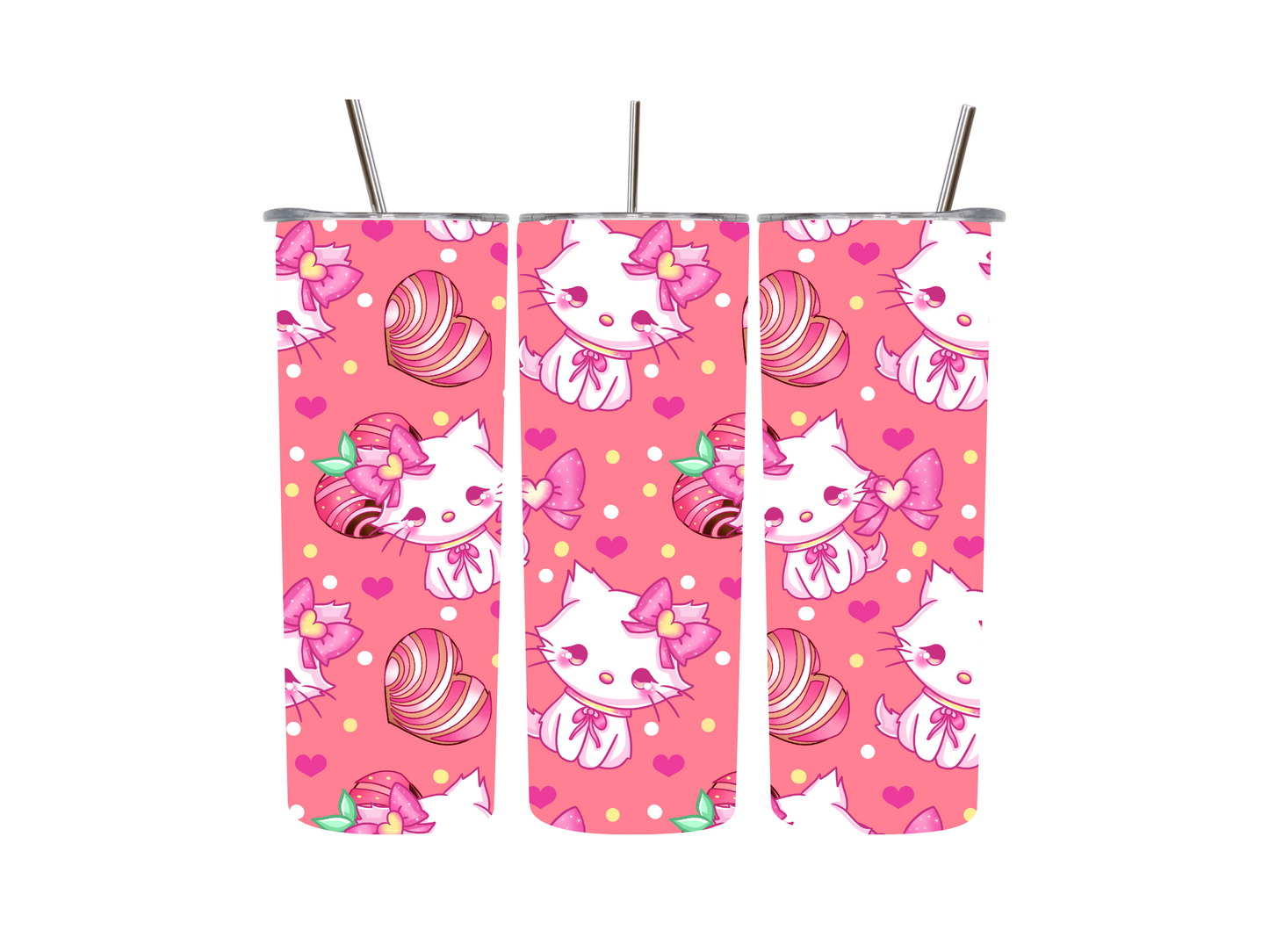 20 oz Kawaii Kitty Conchas Tumblers