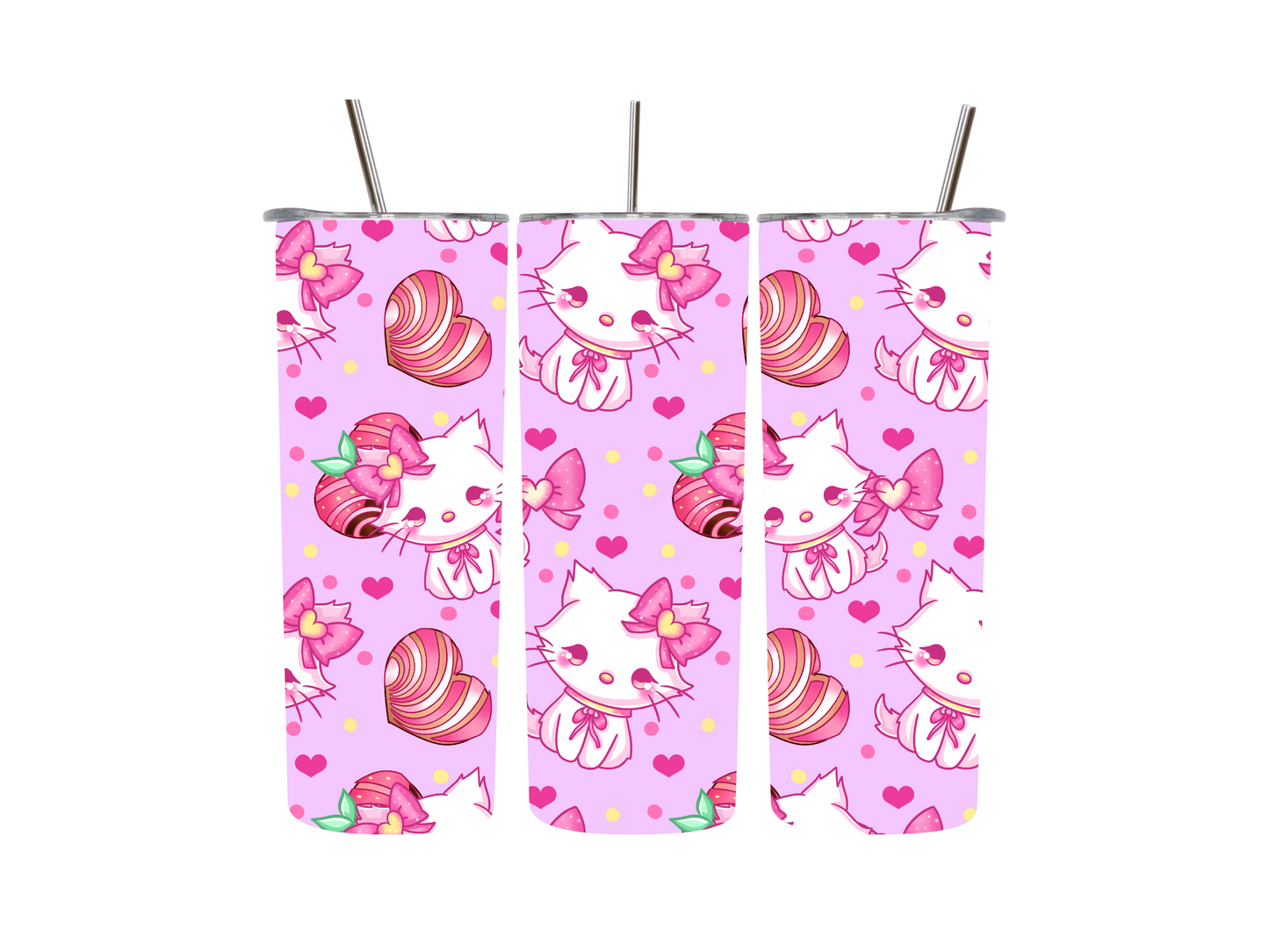 20 oz Kawaii Kitty Conchas Tumblers