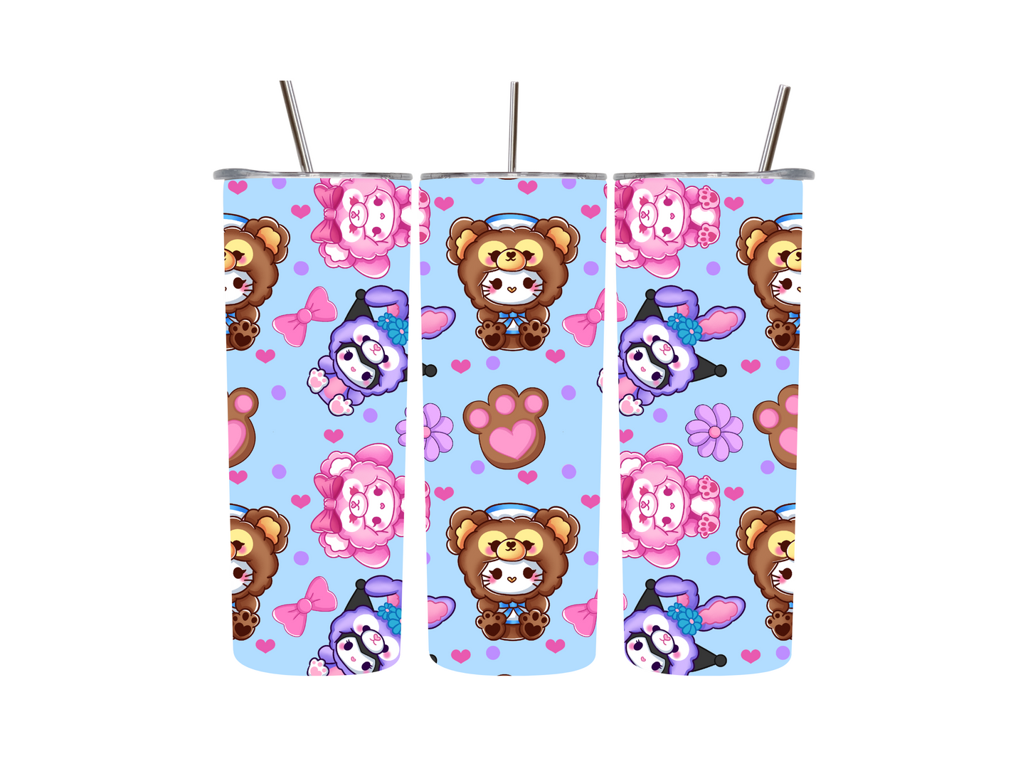 20 oz Kawaii Plushes Tumblers