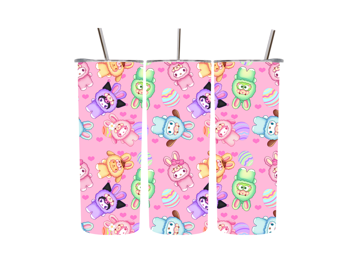 20 oz Kawaii Bunny Plushes Tumblers