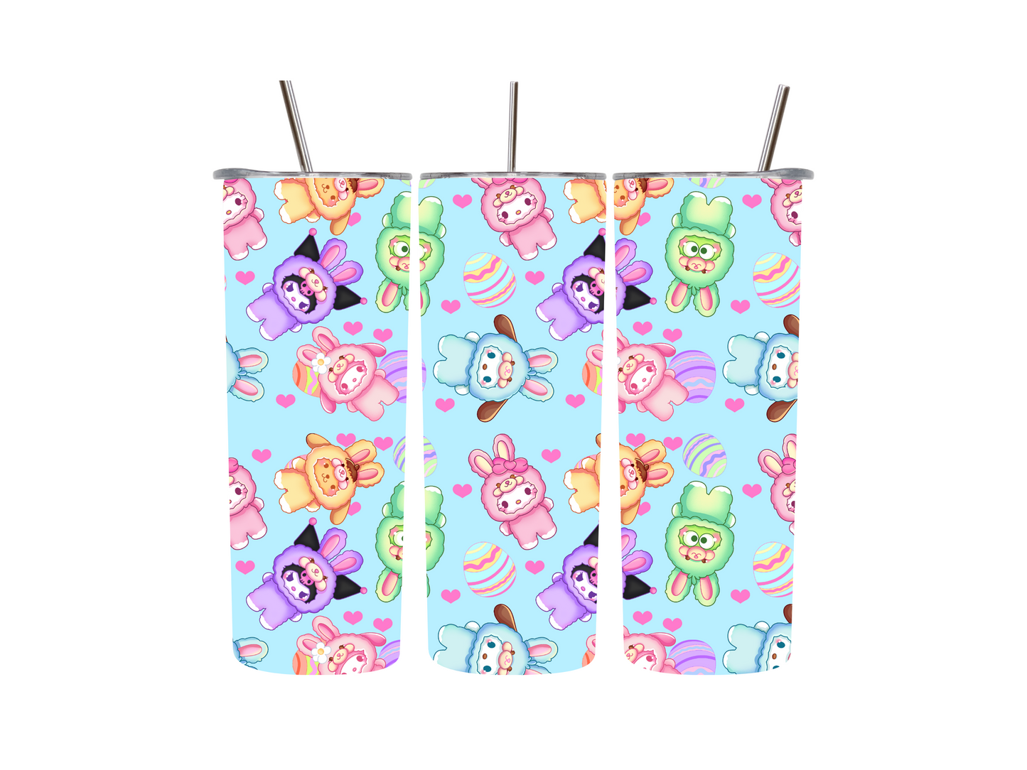 20 oz Kawaii Bunny Plushes Tumblers
