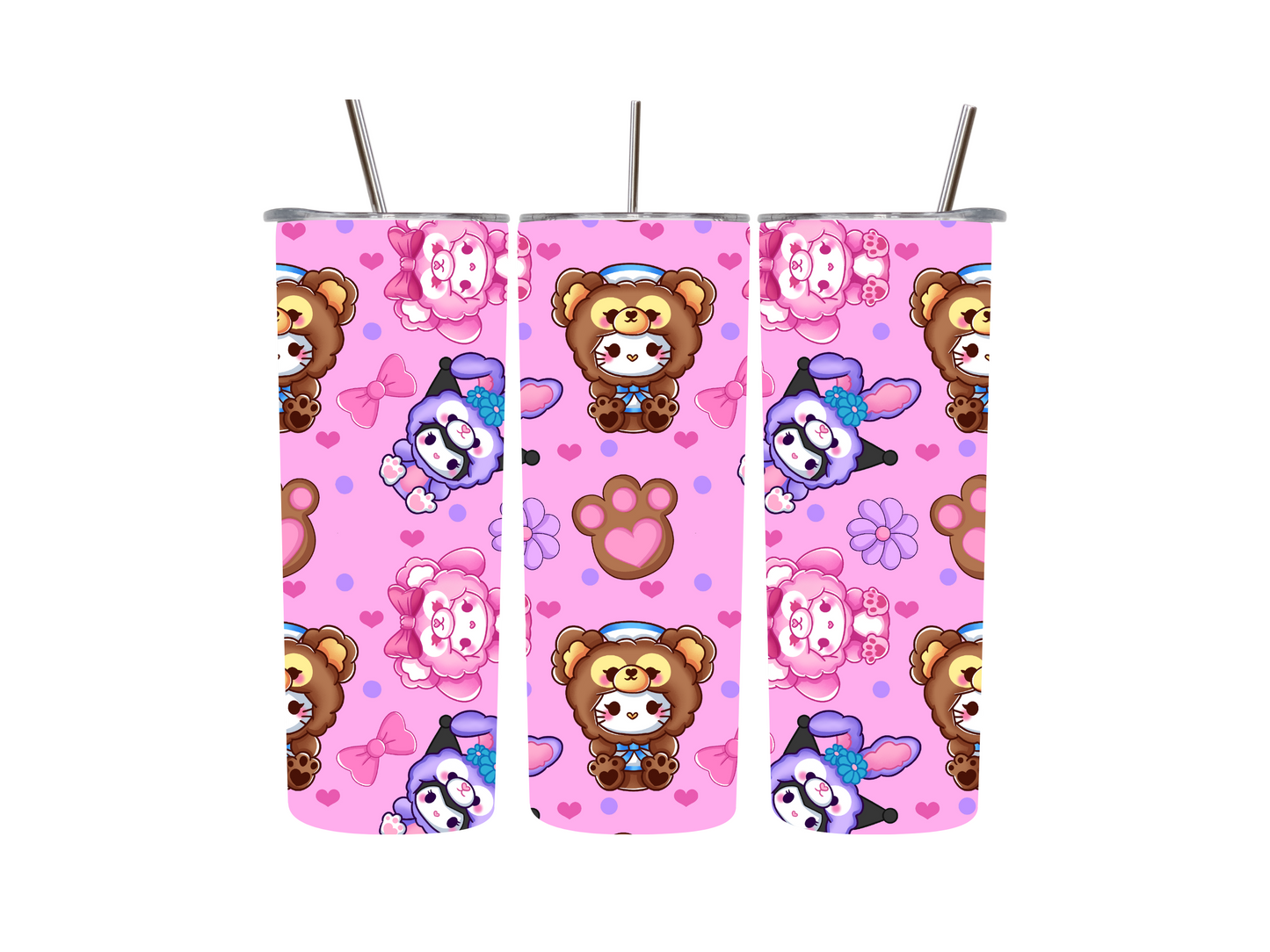 20 oz Kawaii Plushes Tumblers