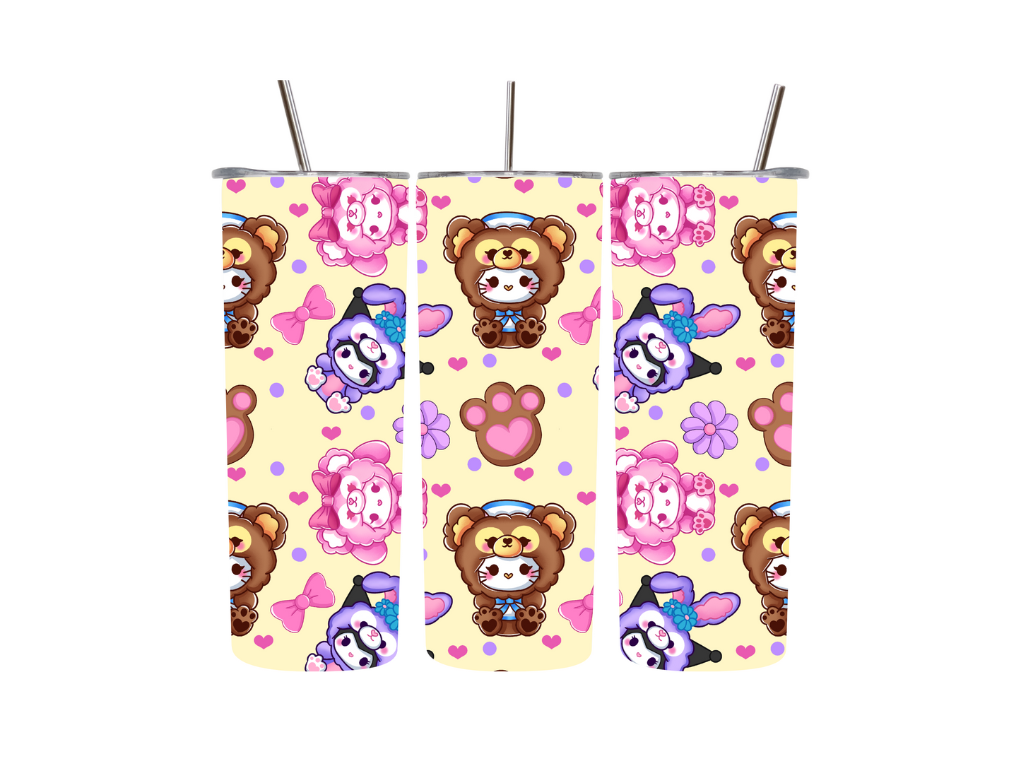 20 oz Kawaii Plushes Tumblers