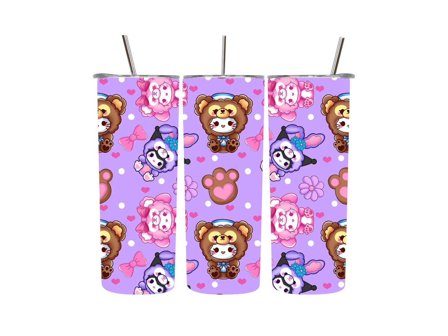 20 oz Kawaii Plushes Tumblers