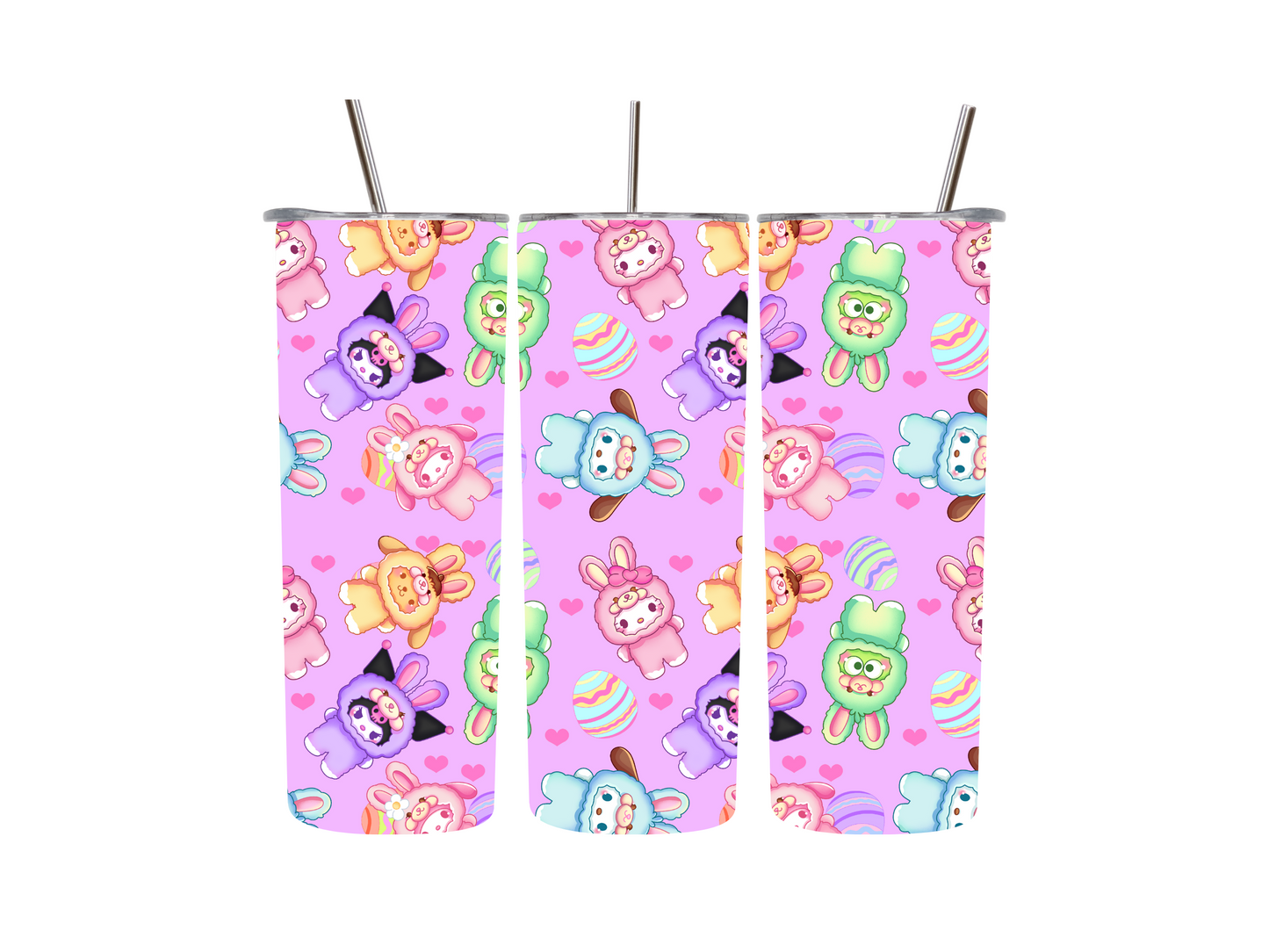 20 oz Kawaii Bunny Plushes Tumblers