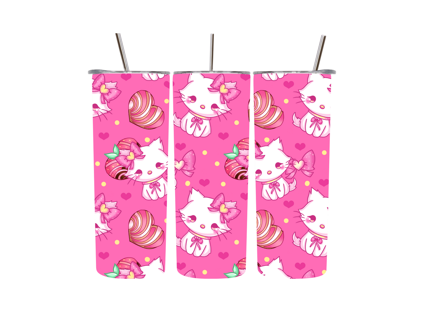 20 oz Kawaii Kitty Conchas Tumblers