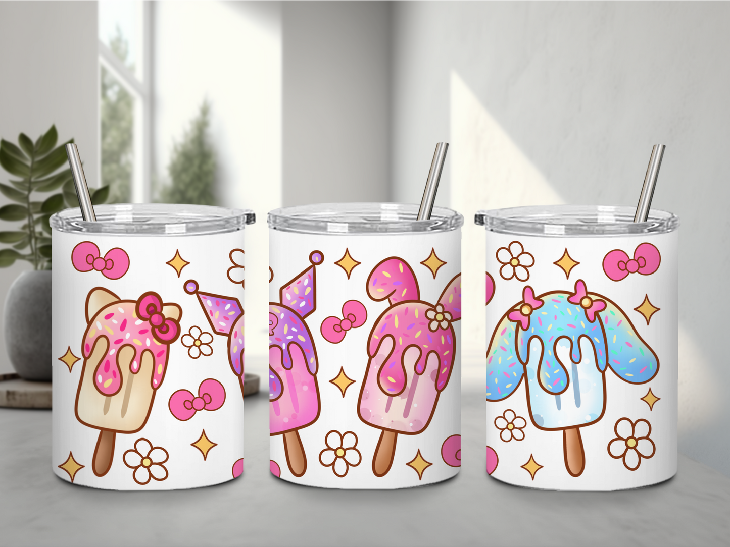 10 oz Kawaii Popsicles Tumblers