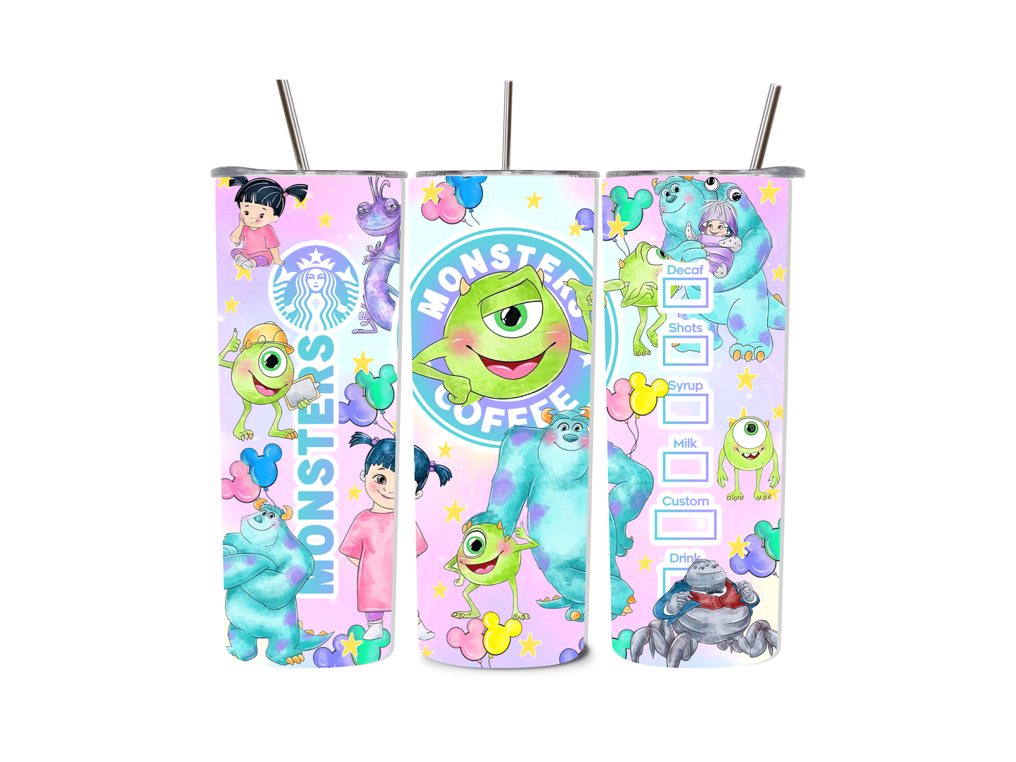 20 oz Monsters Tumblers