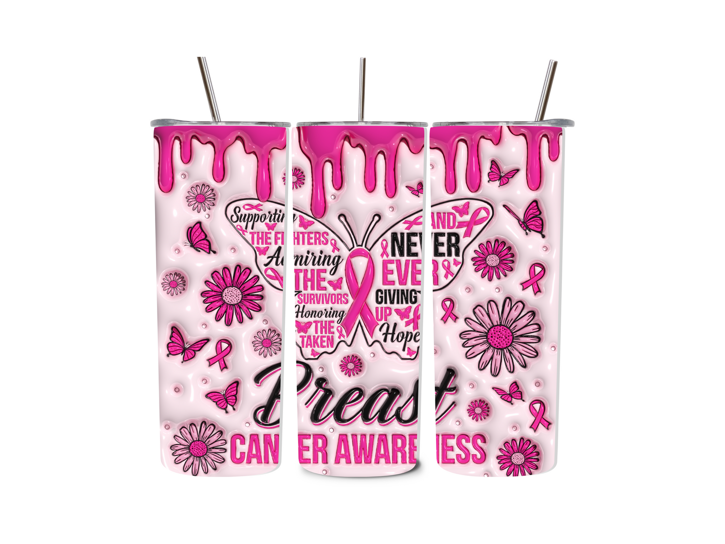 20 oz Cancer Awareness Tumblers