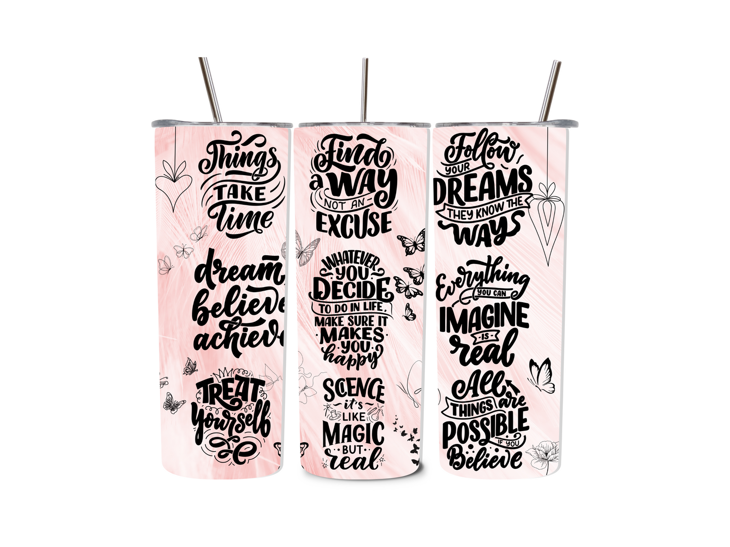 20 oz Positive Affirmations Tumblers