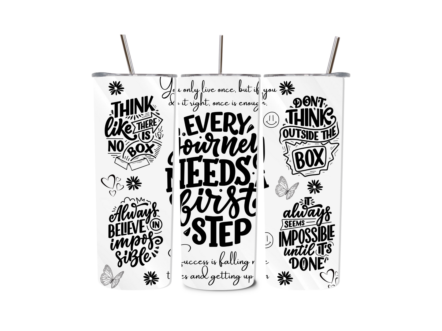 20 oz Positive Affirmations Tumblers