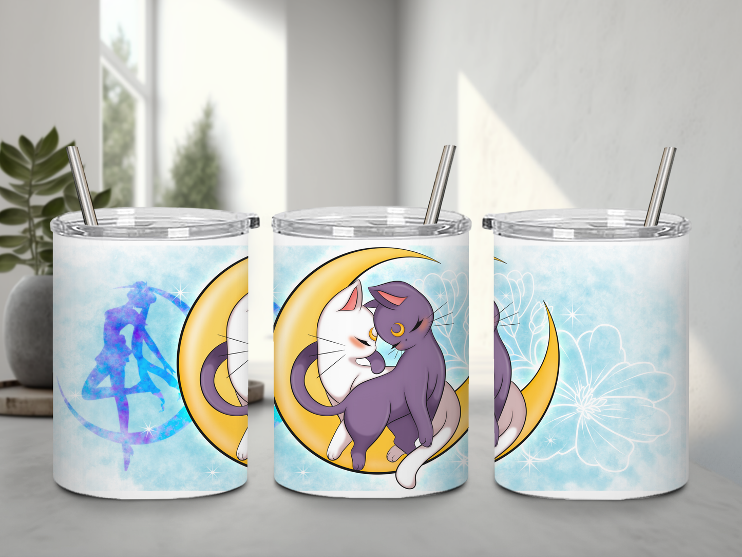 10 oz Moon Cats Tumblers