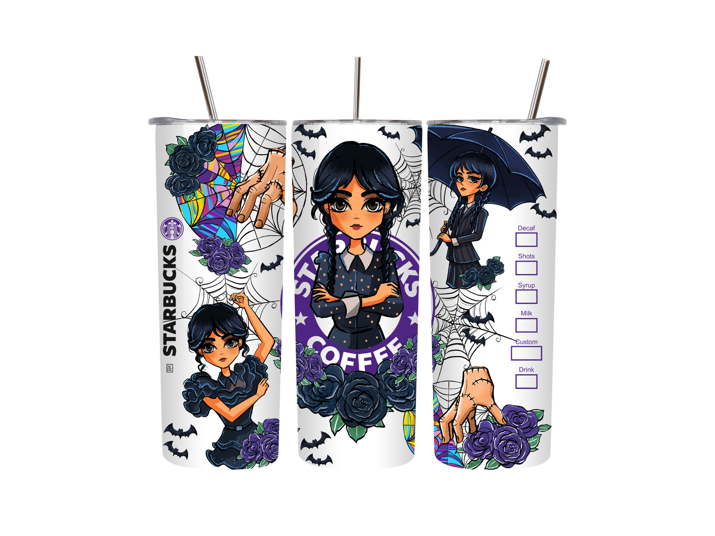 20 oz Wednesday Tumblers