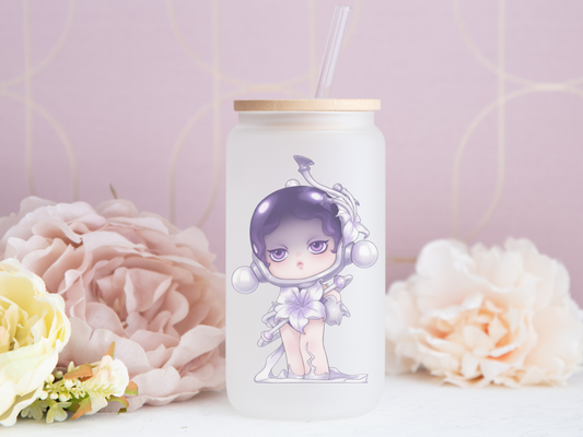 16 oz SkullPanda Glass Can
